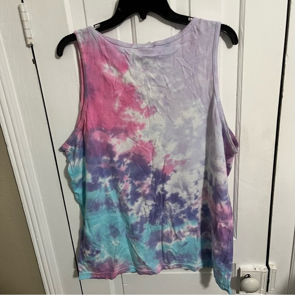 Alesana Tie Dye Tank Top Purple Pink Blue XL Emo Band Post Hardcore L1 - Picture 4 of 6